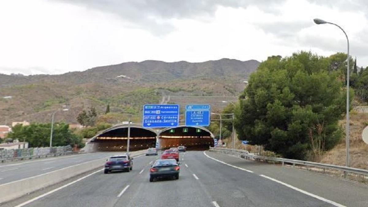 Una imagen del túnel de San José, en la A-7.