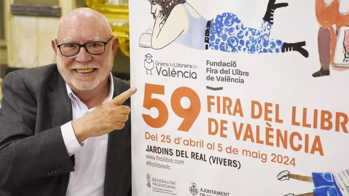 Manolo Gil a la presentació de la Fira del Llibre de 2024
