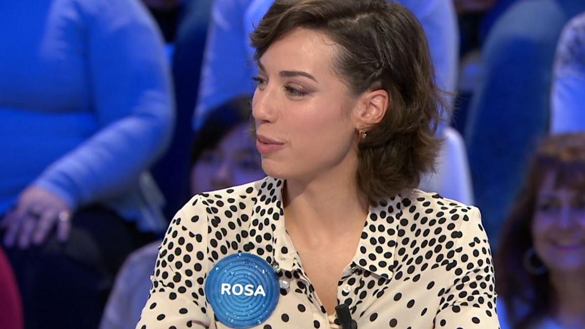 Rosa durante el programa de 'Pasapalabra'.
