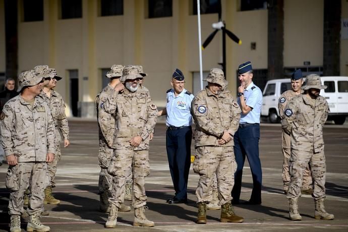 CANARIAS Y ECONOMIA 18-01-2019 BASE AEREA DE GANDO. TELDE-INGENIO. Ejército del Aire. Bienvenida del escuadrón del 10ª contingente del destacamento rappa en Sigonella.  FOTOS: JUAN CASTRO