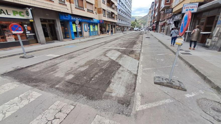 Las obras en la calle Valeriano Miranda. | D. M.