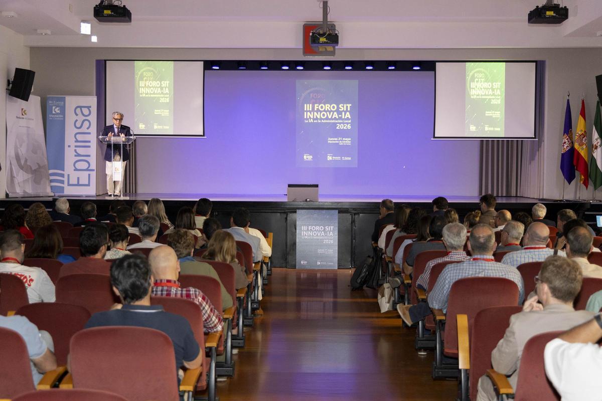 Salvador Fuentes en la inauguración del Foro Sit Innova.