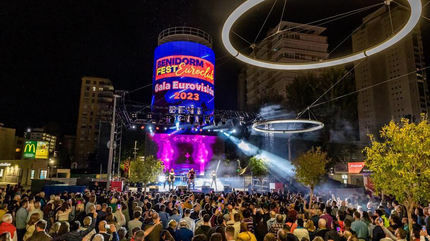 Locura en Benidorm con Blanca Paloma en la gran final de Eurovisión