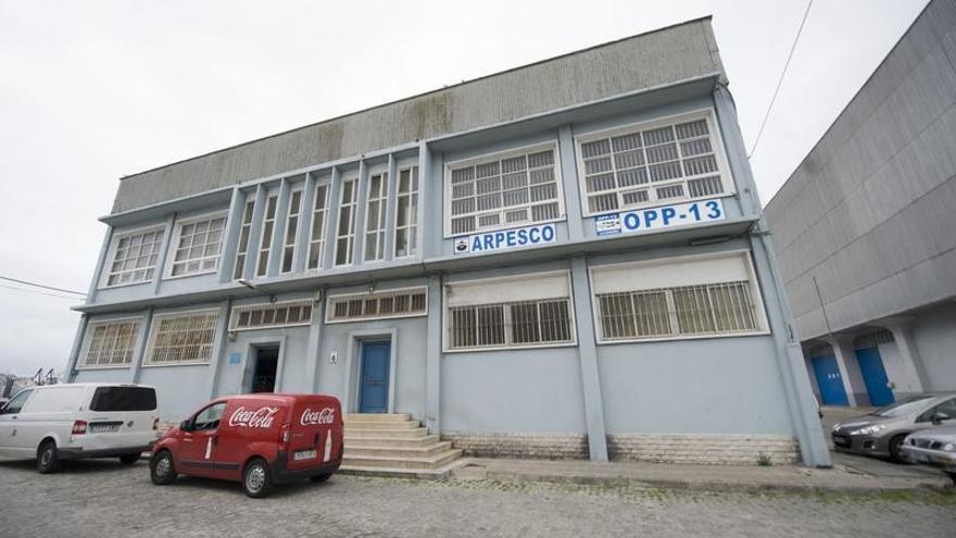 Sede de la asociación Arpesco, en el puerto de A Coruña.