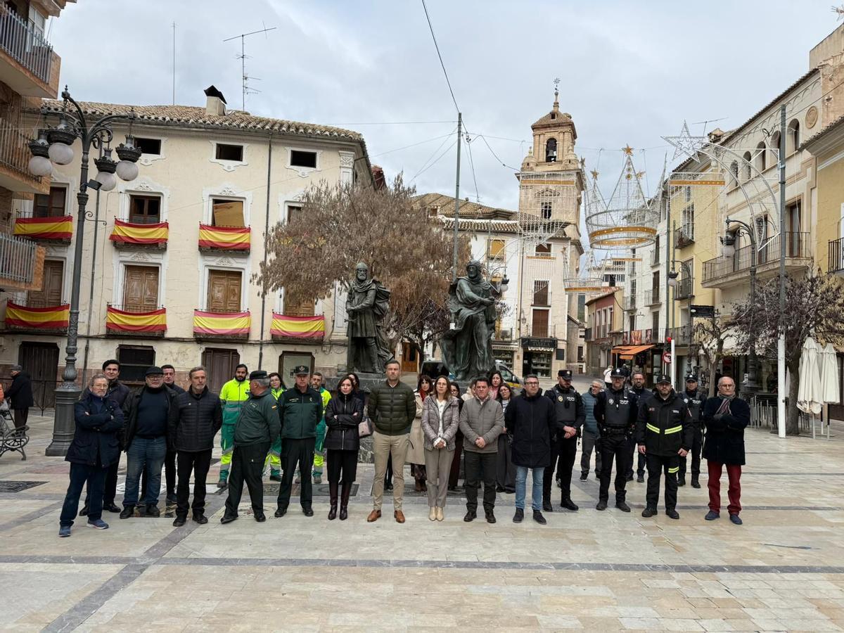 Minuto de silencio en Caravaca de la Cruz por las víctimas ed la tragedia ferroviaria