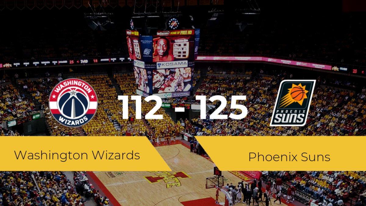 Phoenix Suns se hace con la victoria en el Visa Athletic Center contra Washington Wizards por 112-125