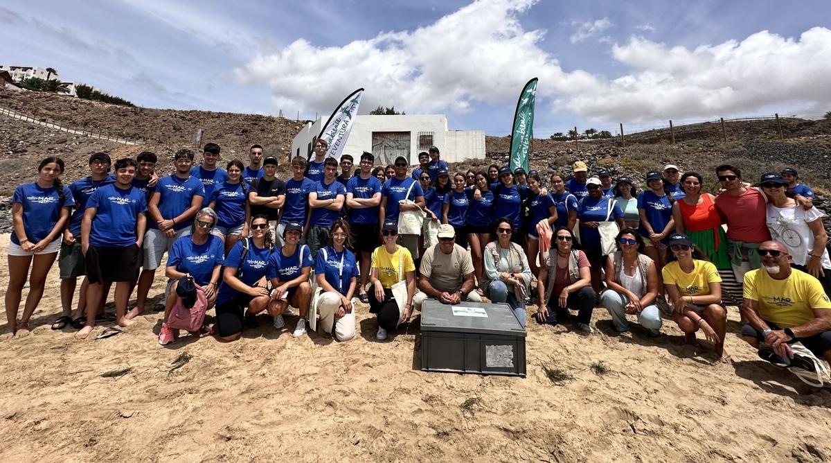 Limpieza de playa en Fuerteventura
