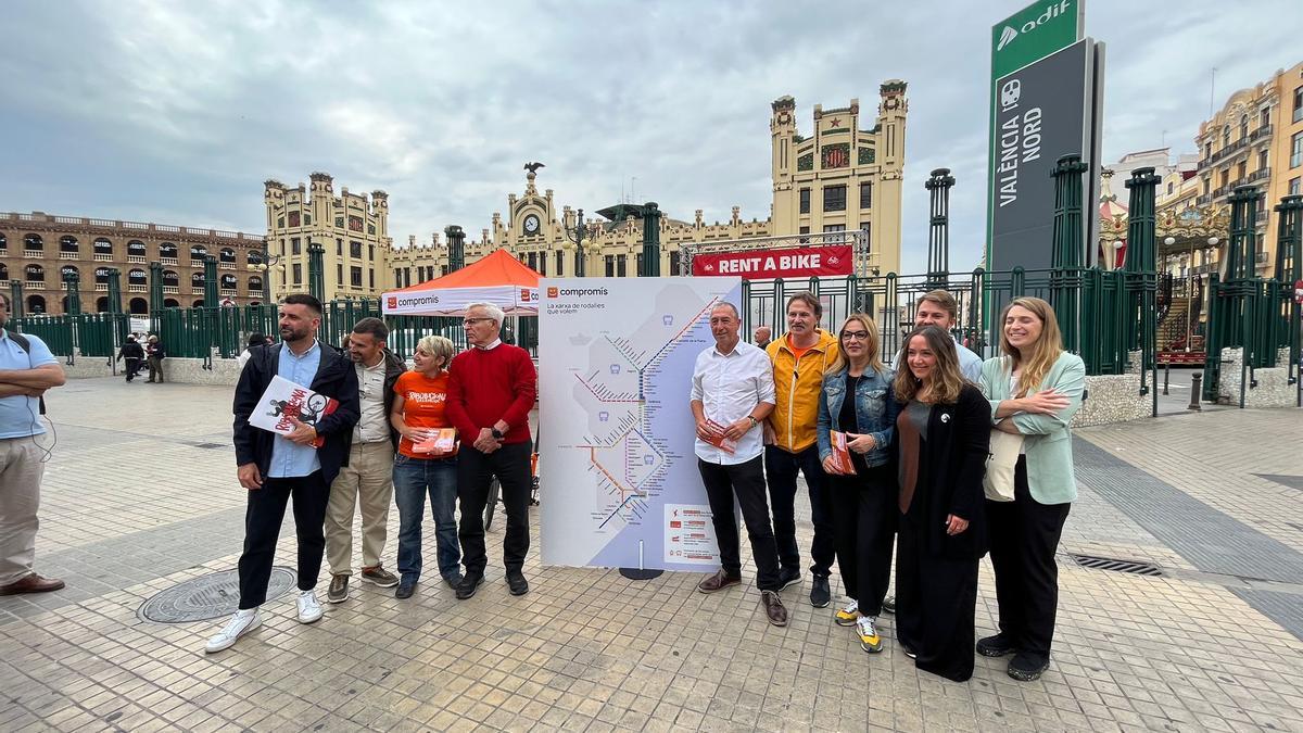 Baldoví y Ribó, en el acto celebrado en la Estación del Norte de València