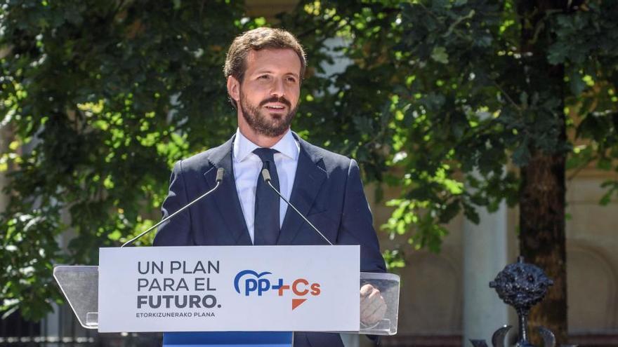 El presidente del Partido Popular, Pablo Casado.