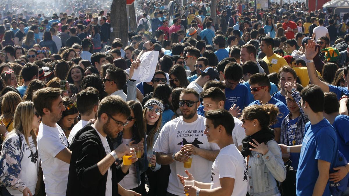 Imagen de archivo de la FIESTA DE PAELLAS DE LA UJI, que este año 2022 no se ha celebrado