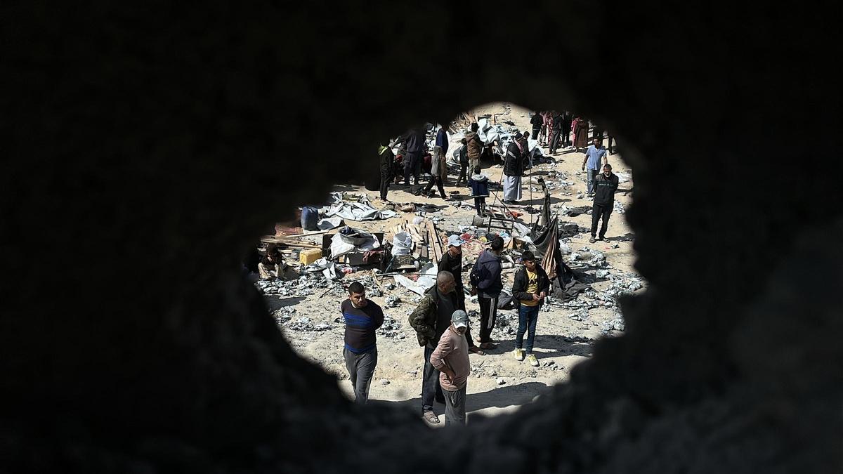 Una imagen de Jan Yunis, en la Franja de Gaza.