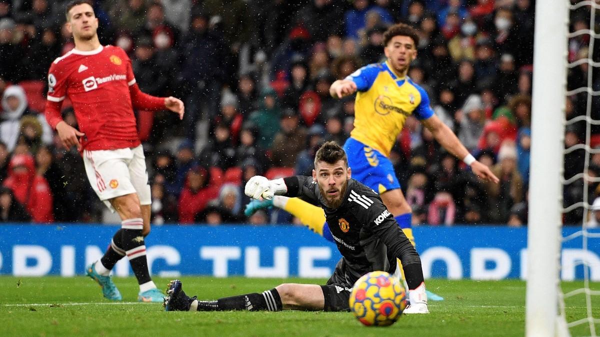 De Gea no pudo evitar el empate del Southampton ante el Manchester United