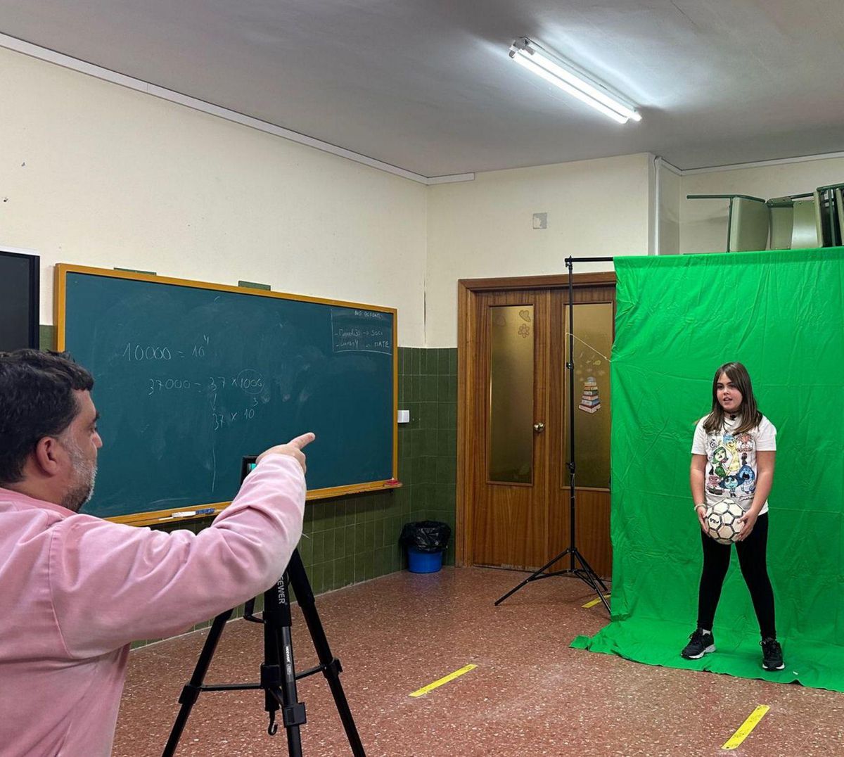 Una de las grabaciones que se hicieron en clase para la propuesta. | Cedida