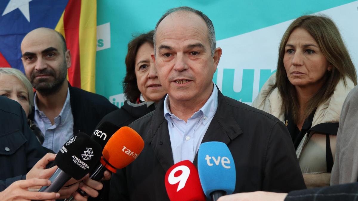 El secretario general de Junts, Jordi Turull, este sábado en Vic.