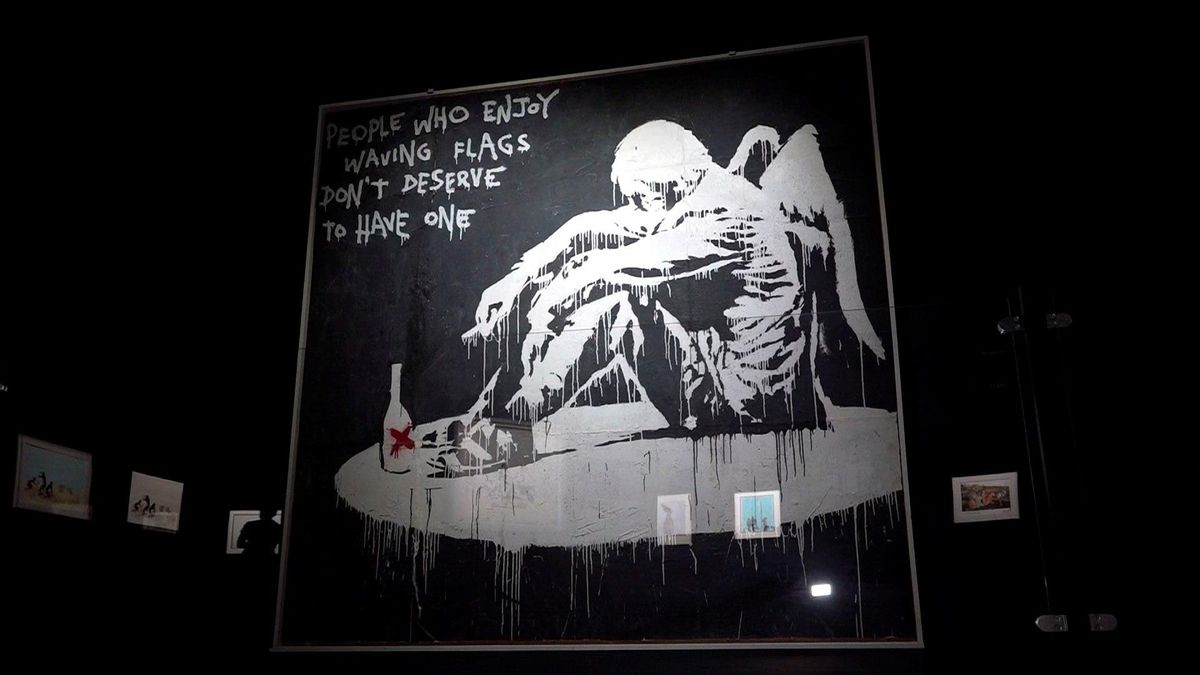 La exposición 'Banksy, ¿genio o vándalo?' ya se puede ver en Bruselas La exposición 'Banksy, ¿genio o vándalo?' ya se puede ver en Bruselas