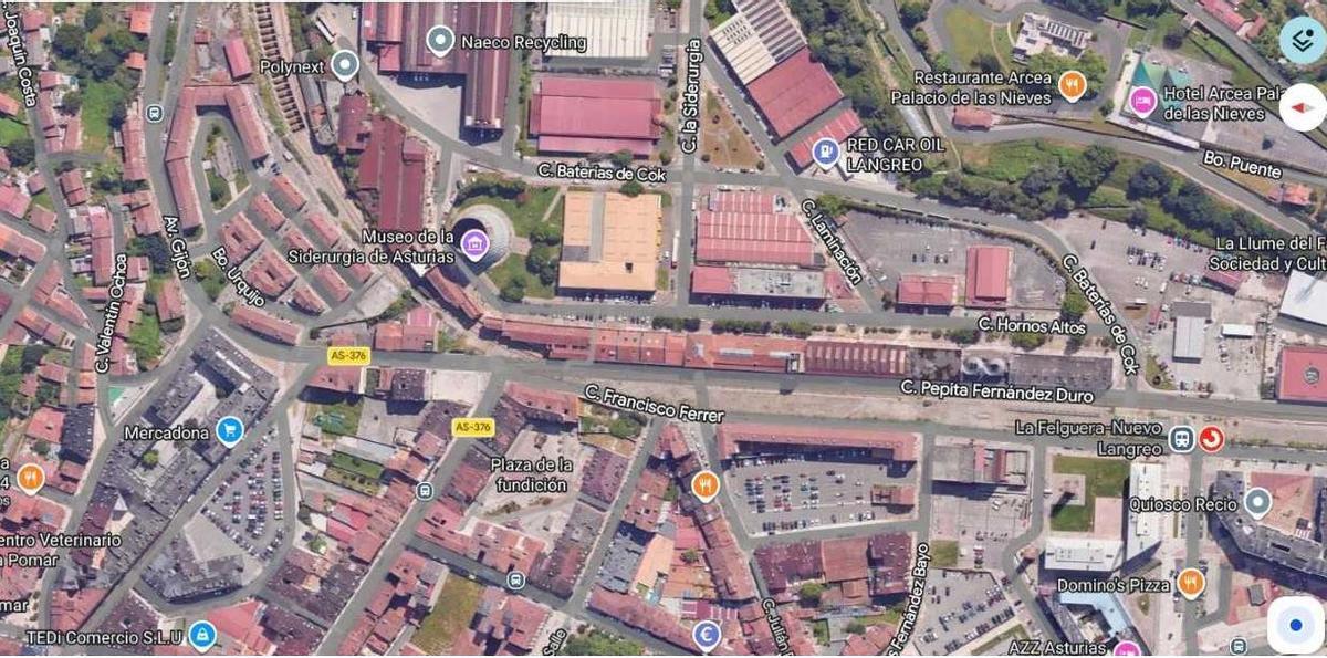 La zona afectada por el corte.