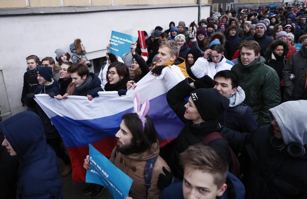 Protestas contra Putin en Moscú