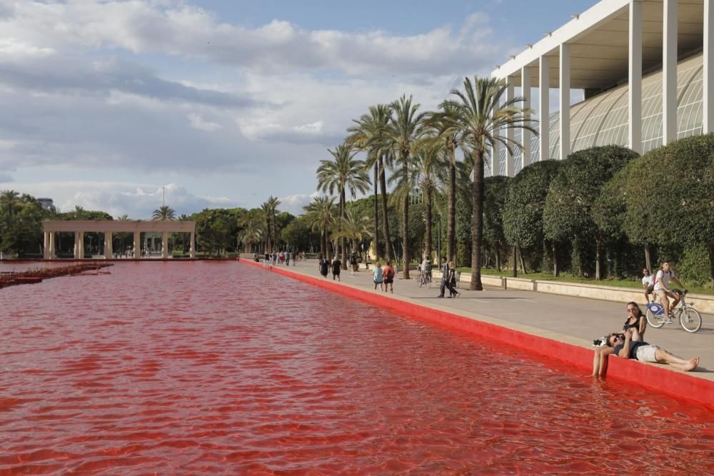 Cómo era y cómo es la fuente del Palau de la Música