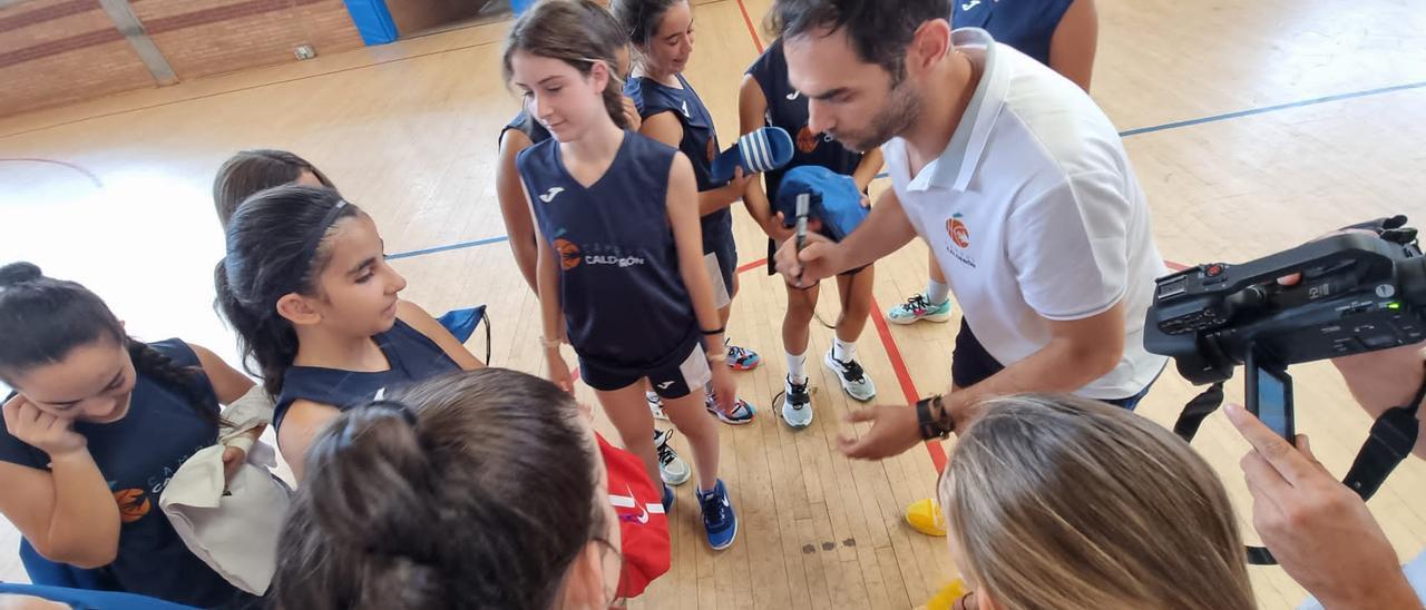 José Manuel Calderón, en una actividad del campus que organiza su fundación