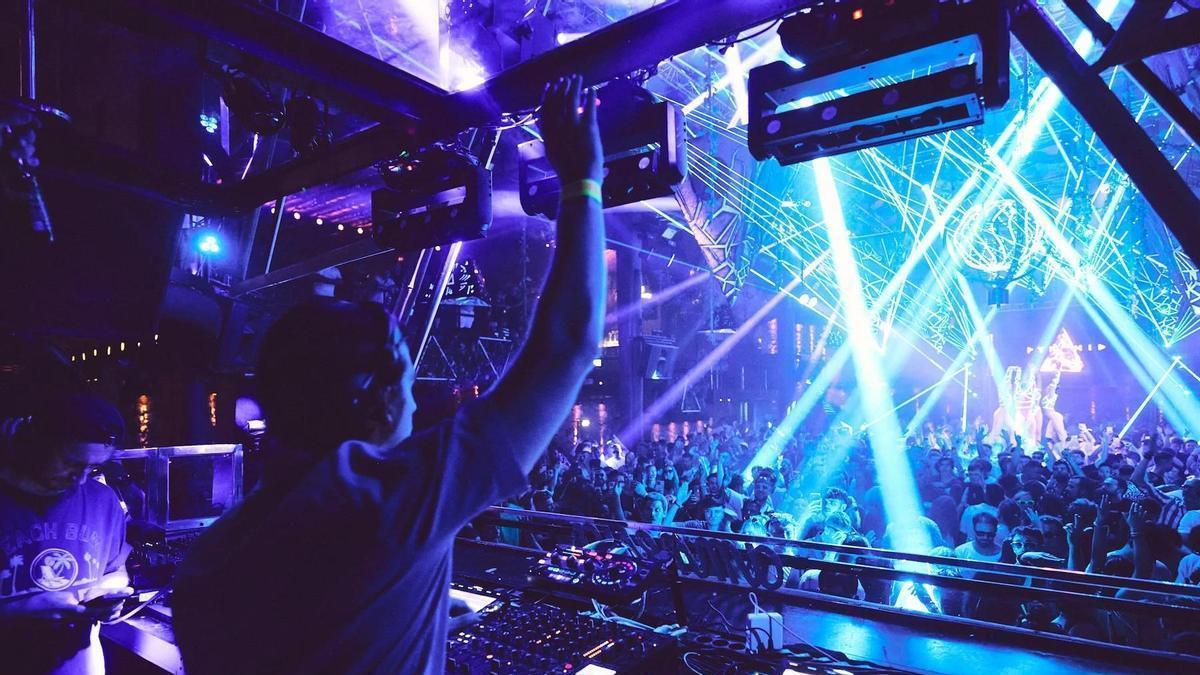 A party at Amnesia Ibiza.