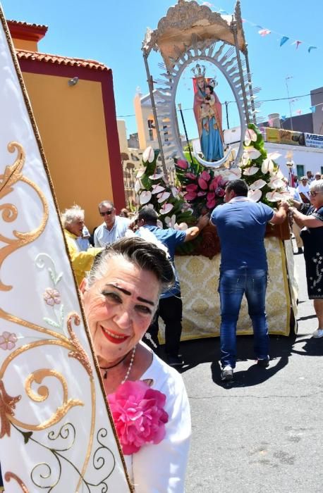 05/08/2019 LOMO MAGULLO. TELDE. Procesión de la Virgen de Las Nieves y pase de mascotas al finalizar el acto.   Fotógrafa: YAIZA SOCORRO.  | 05/08/2019 | Fotógrafo: Yaiza Socorro