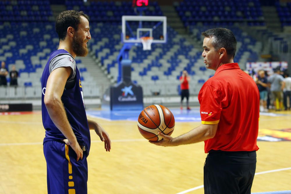 La ÑBA prepara en Málaga su partido ante Lituania en el Carpena