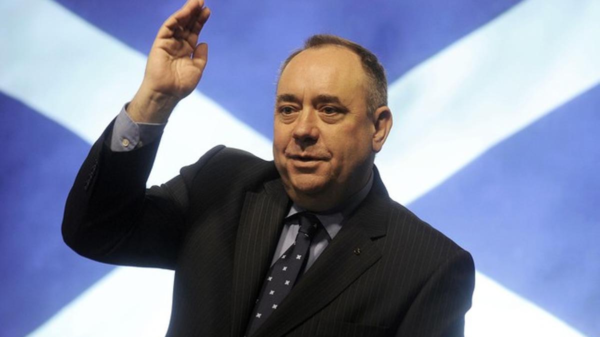 El primer ministro de Escocia, Alex Salmond, durante una rueda de prensa, el pasado octubre en Edimburgo.