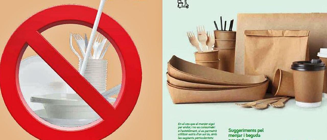 El Govern ha elaborado unas guías para dar a conocer la prohibición de los plásticos.