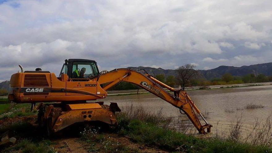 Las máquinas de la DPZ trabajan en Boquiñeni, Pradilla y Torres de Berrellén