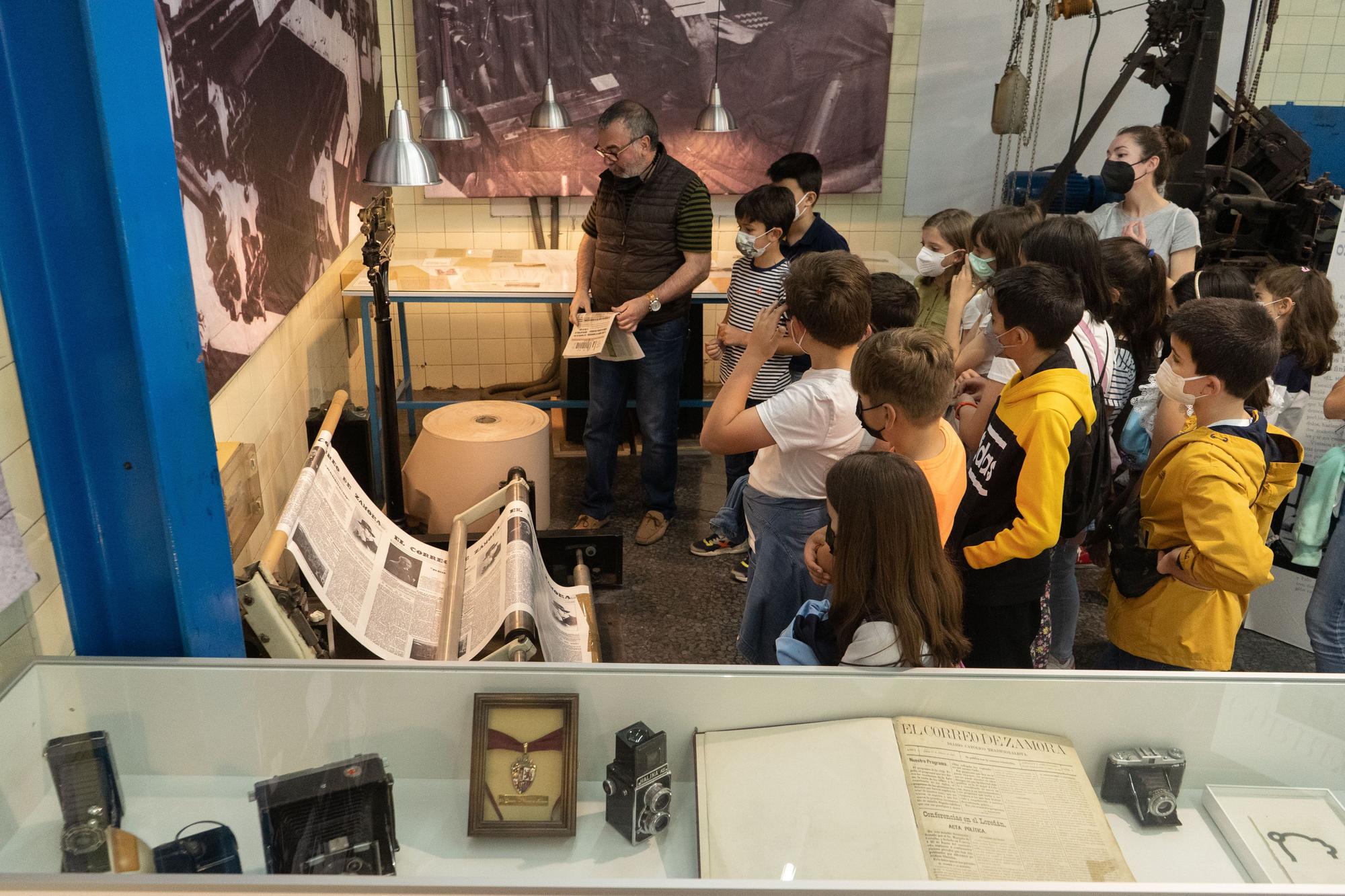 Visita de alumnos de 4º de Primaria del colegio Sagrado Corazón de Jesús a LA OPINIÓN-EL CORREO DE ZAMORA