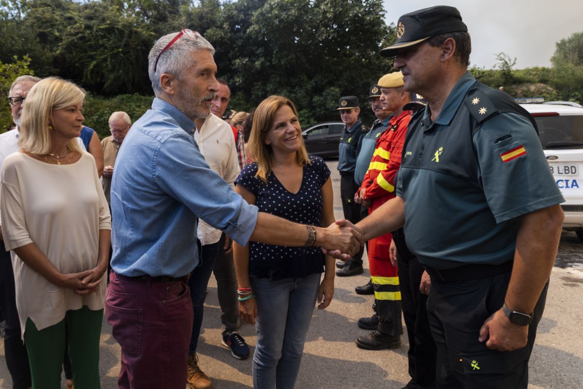 El incendio de Bejís, en imágenes