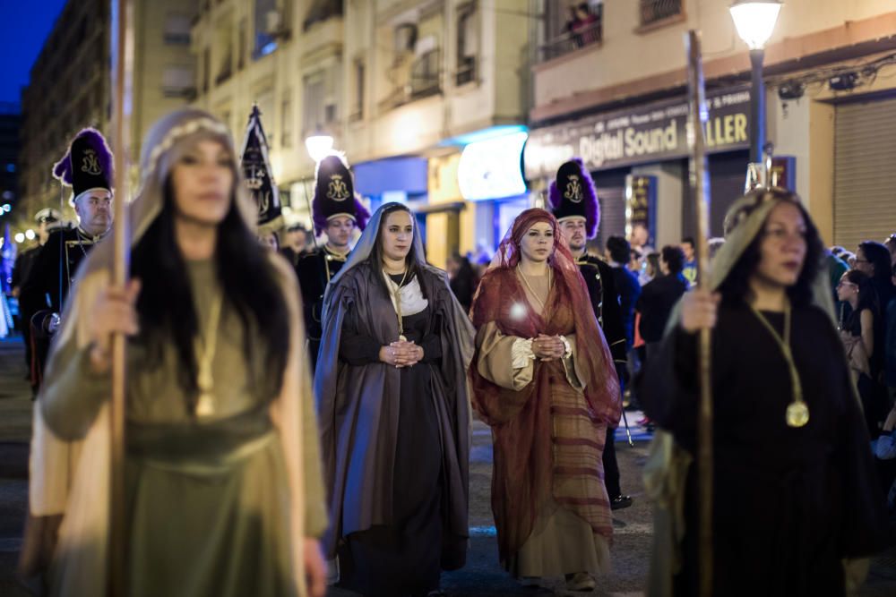 Procesión del Cristo de la Concordia en la parroquia de San Mauro, en la Creu del Grau.