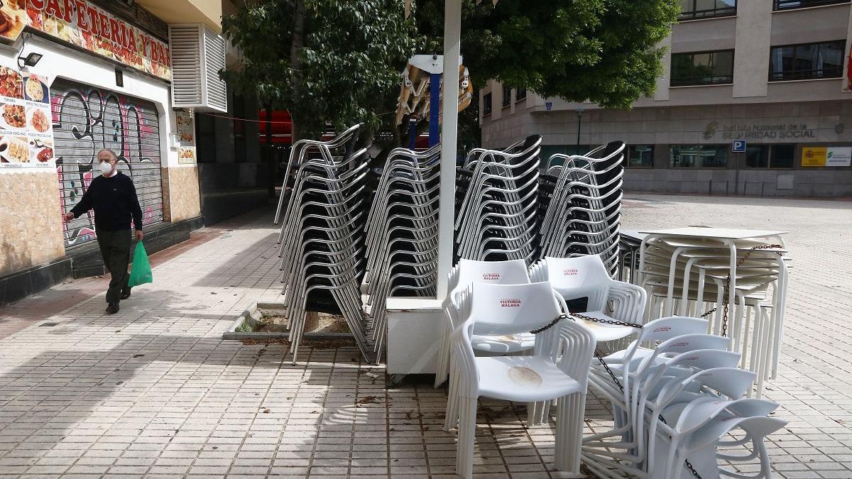 Negocios todavía cerrados en Málaga.
