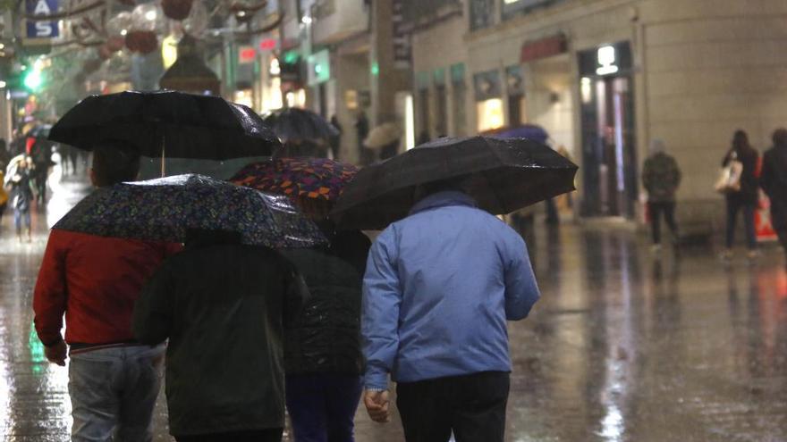 Precipitaciones en Vigo durante las últimas horas. // A. Villar