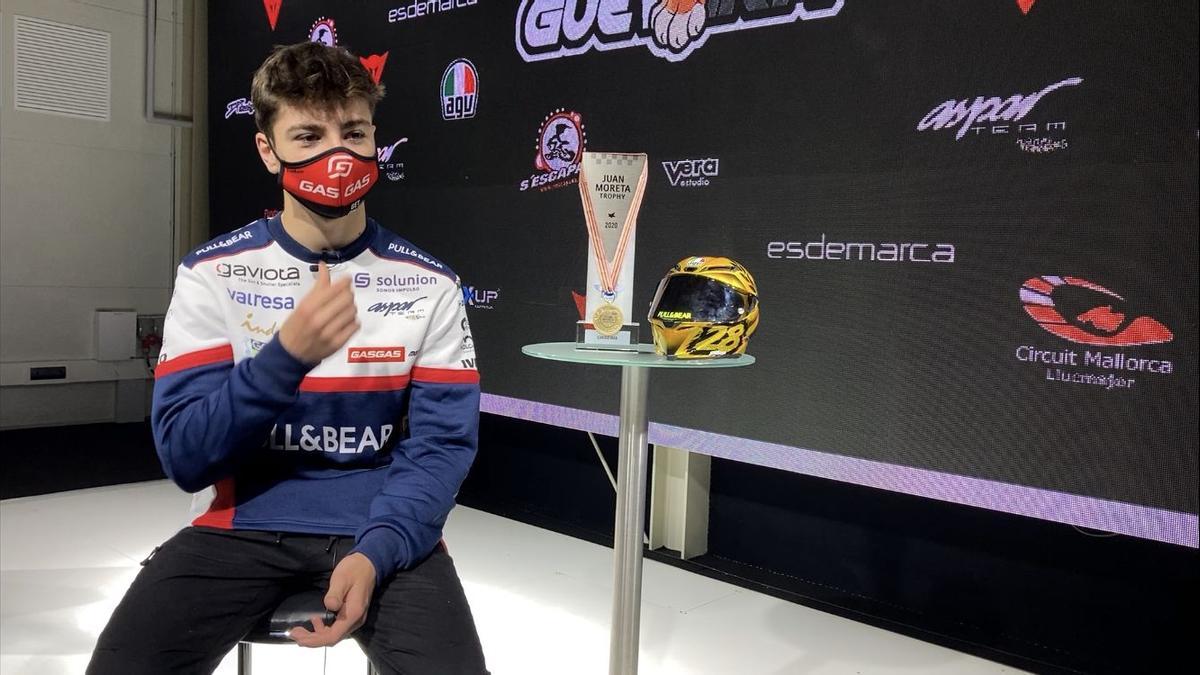 Izan Guevara, preparado para el reto de Moto3