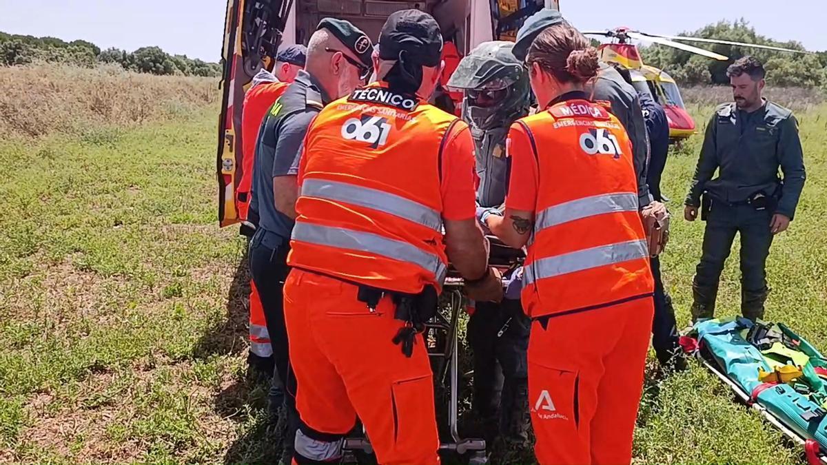 Vídeo | Evacuación de un peregrino en el Vado del Quema