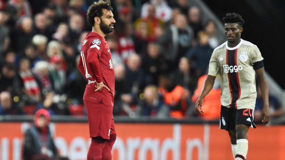 Salah, en el duelo de Anfield contra el Ajax