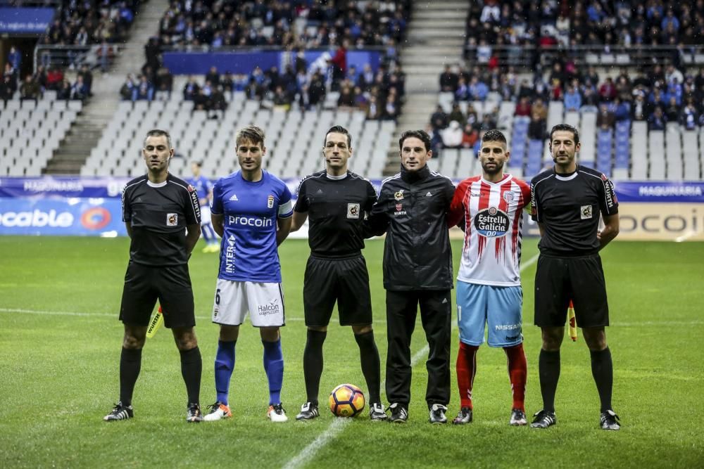 El partido entre el Real Oviedo y el Lugo, en imágenes