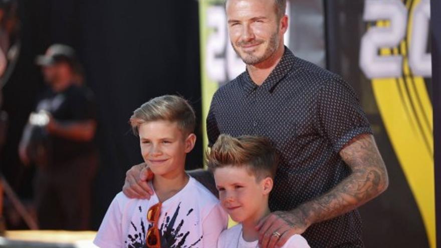 Beckham y sus hijos, en los &#039;Nickelodeon Kids Choice Awards&#039;