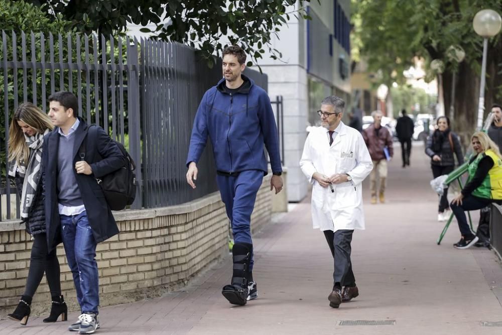 Pau Gasol en Murcia para tratar su lesión