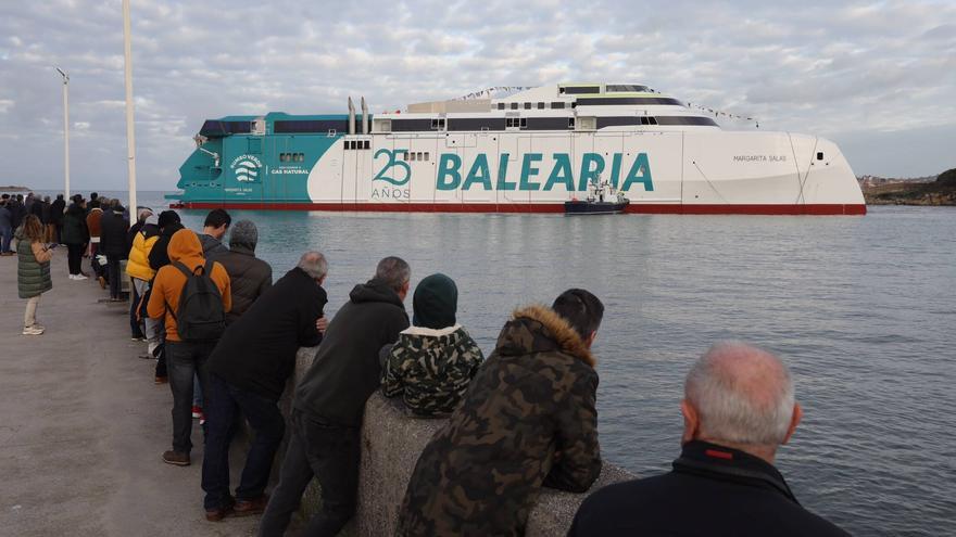 Así es el nuevo ferri para Balearia botado en Gijón: 126 millones de euros de inversión
