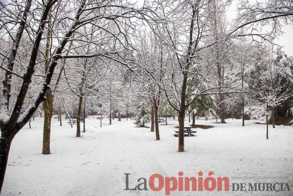 Nieve en las Fuentes del Marqués de Caravaca