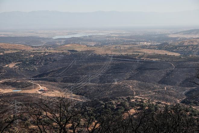 Así quedó la zona de Casas de Miravete y Monfragüe tras el incendio