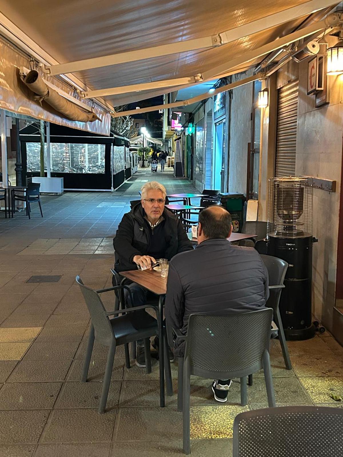 Mauricio García de la Vega, ayer en Lorca, en una imagen exclusiva de La Opinión