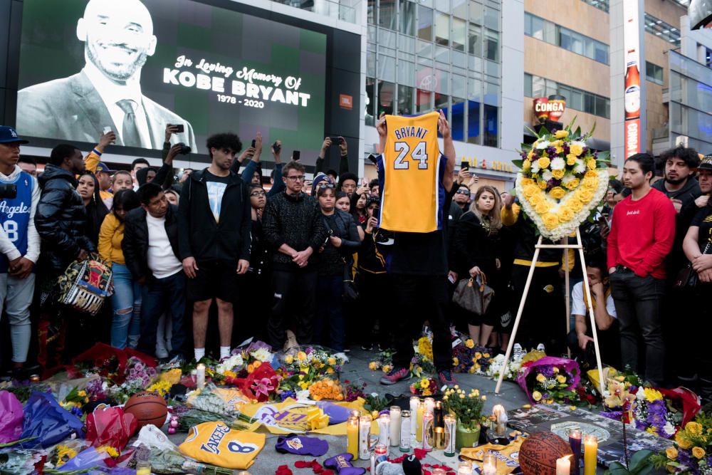 Luto en la NBA y en las calles por Kobe Bryant