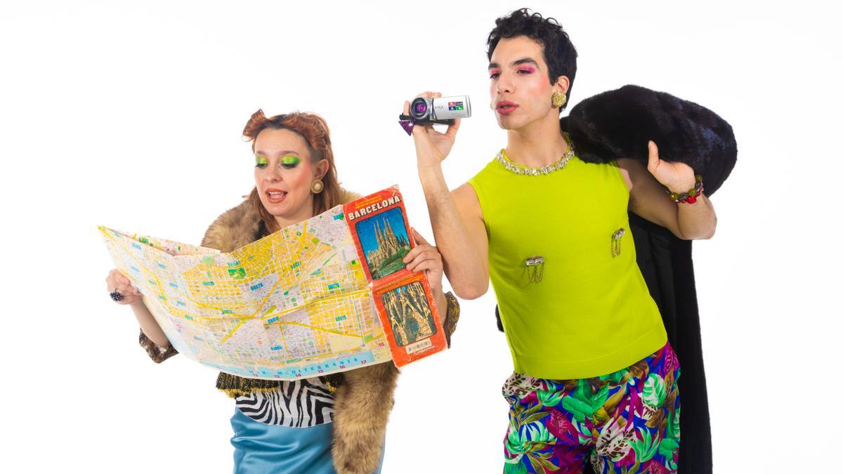 Júlia Díaz y Roc Bernadí, el dúo barcelonés Svetlana, en una imagen promocional de 'Sarnalona'.