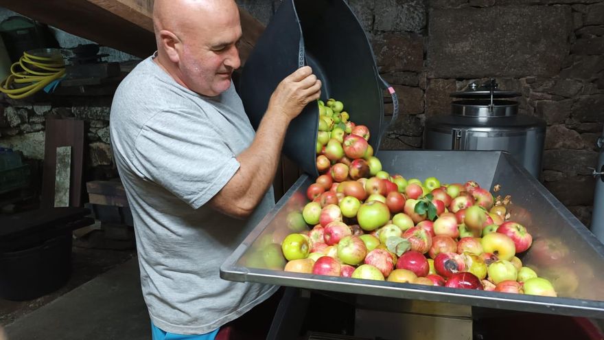 La sidra gallega vuelve a triunfar en la casa de Marcelino Chaves