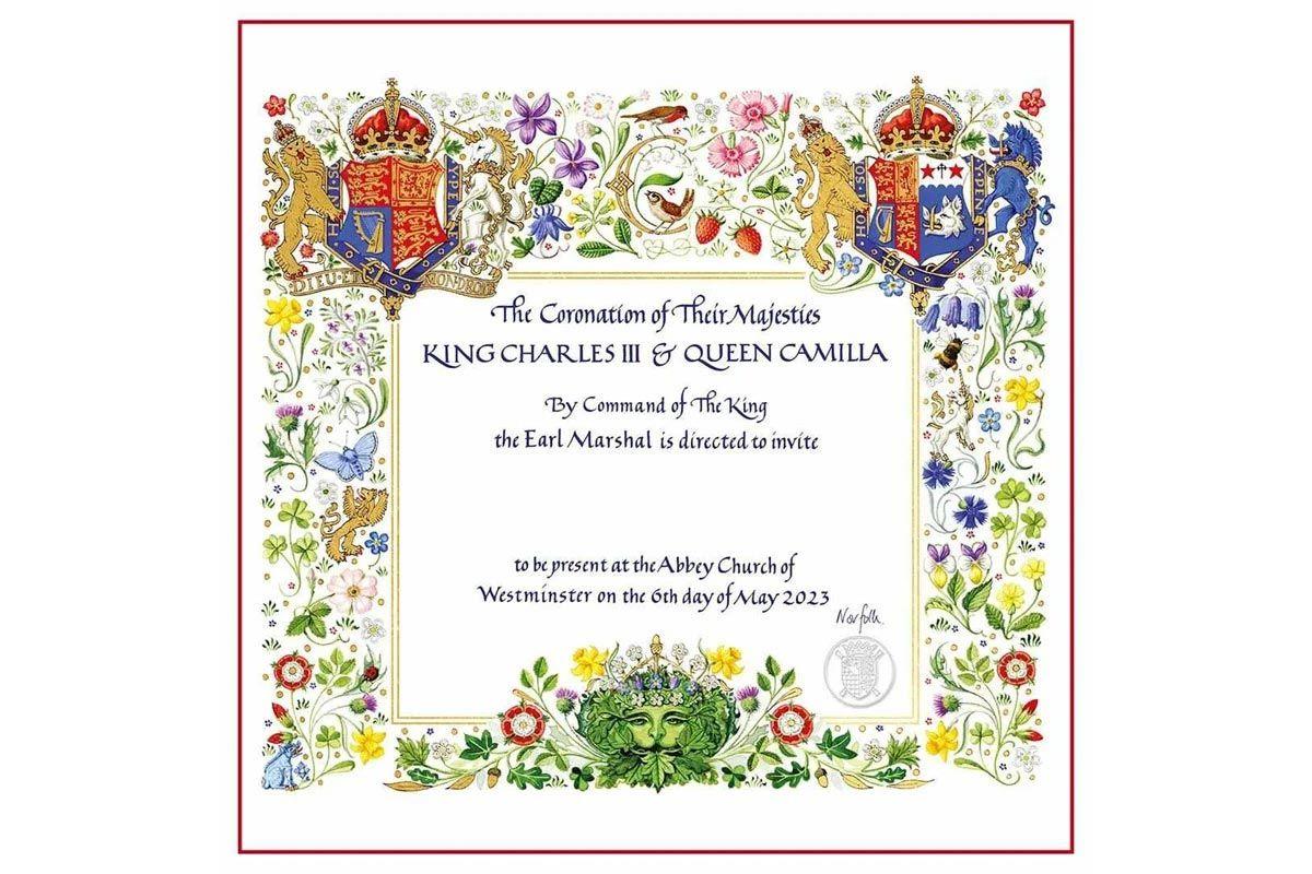 Invitación a la coronación de Carlos III