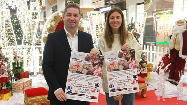 Marcos Vila y Marta Insua, en la presentación de la campaña.   | // I. OSORIO