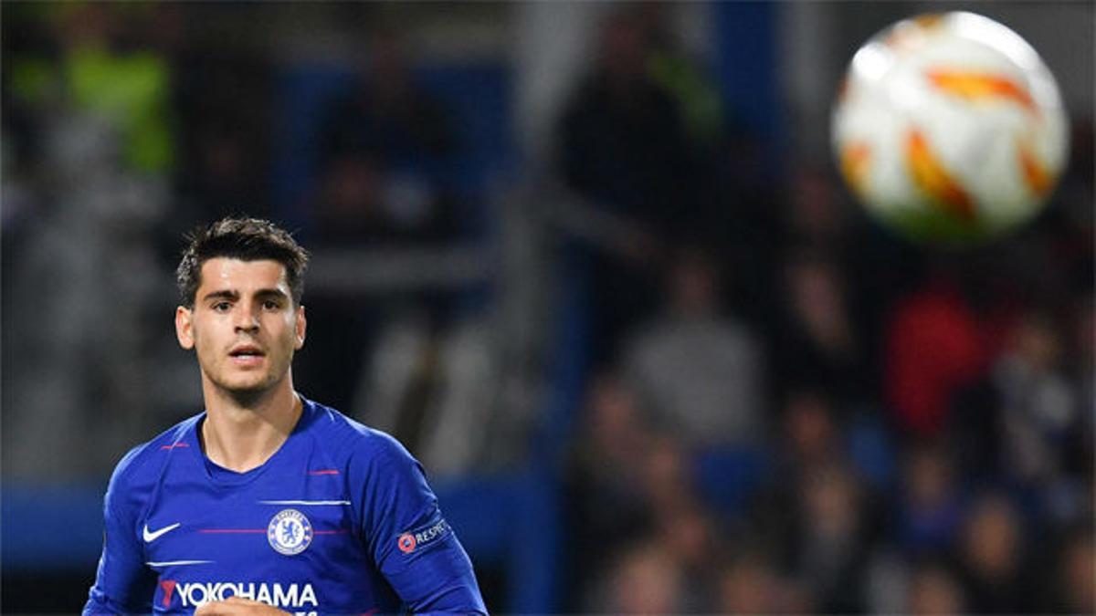 Morata se estrena en la Europa League